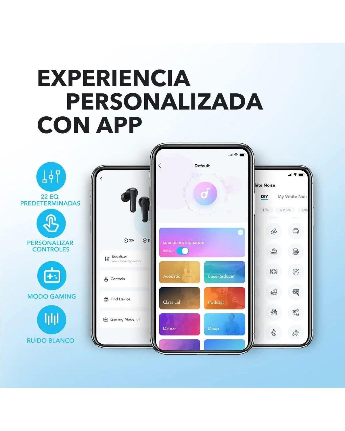 Audífonos Bluetooth Soundcore P20i in Ear Manos Libress, Resistente al Agua, Certificación Hi-Res LD-2