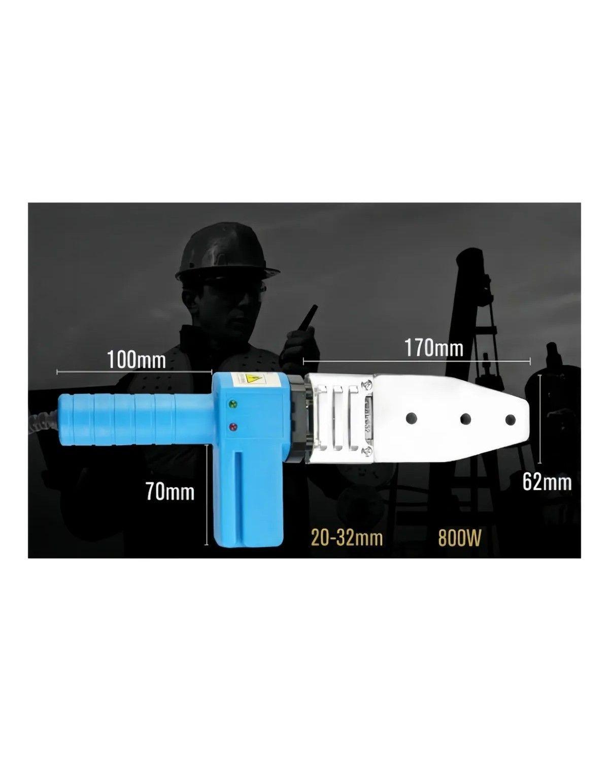 Máquina Termofusora Análoga 800W 3 Boquillas 20-32mm-1