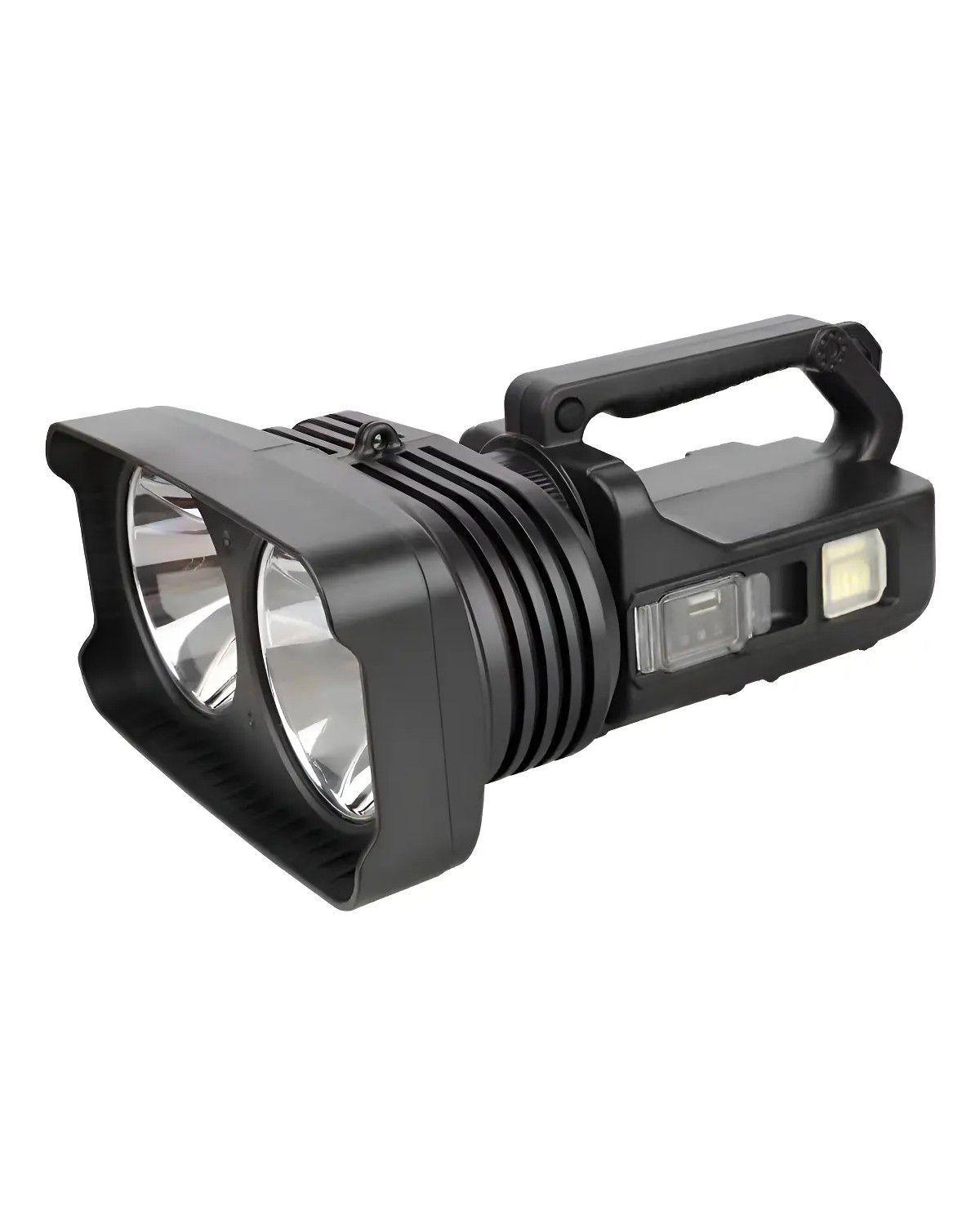 Foco Linterna Led Gigante Alcance 1000 Metros Usb Doble Foco-0