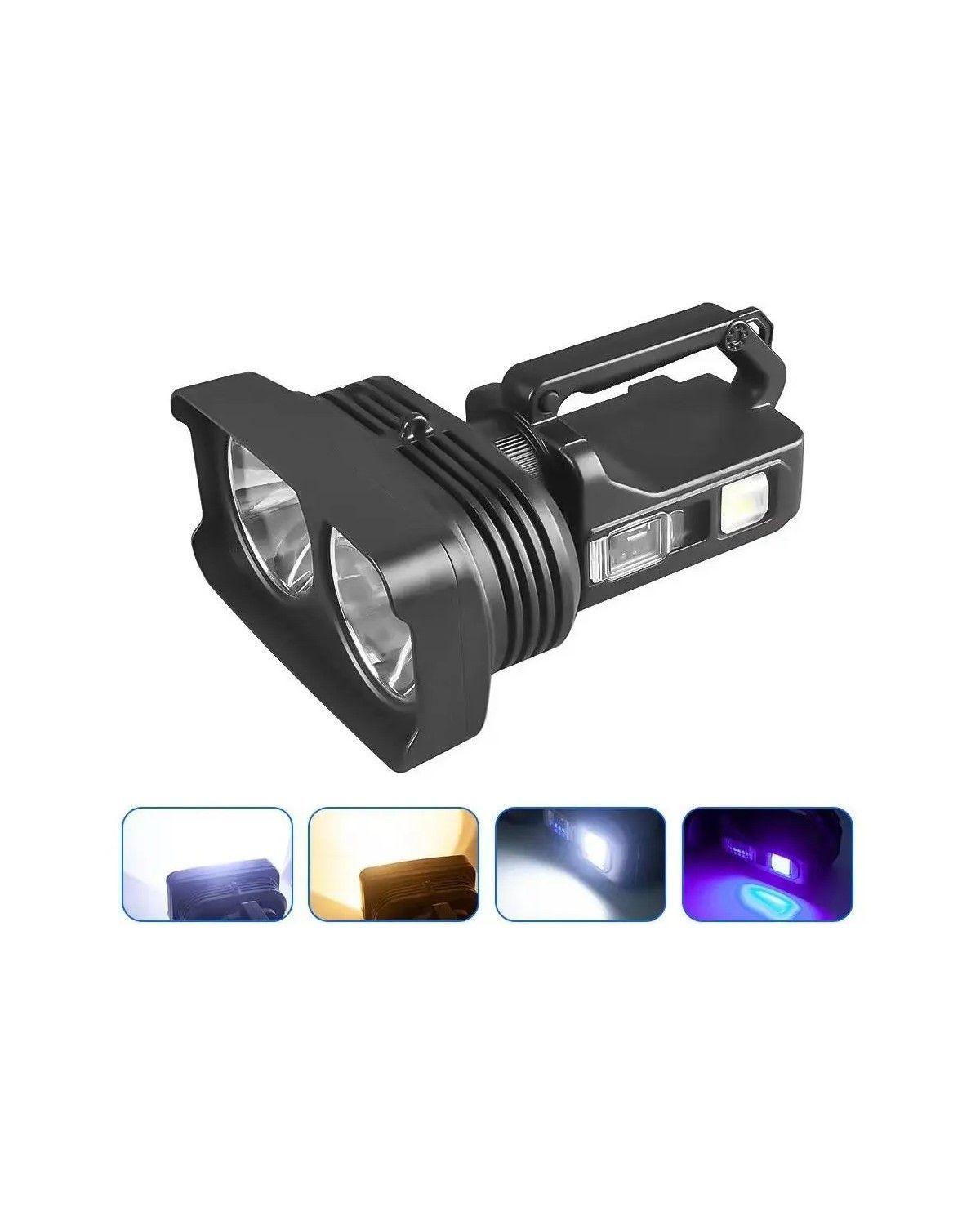 Foco Linterna Led Gigante Alcance 1000 Metros Usb Doble Foco-4