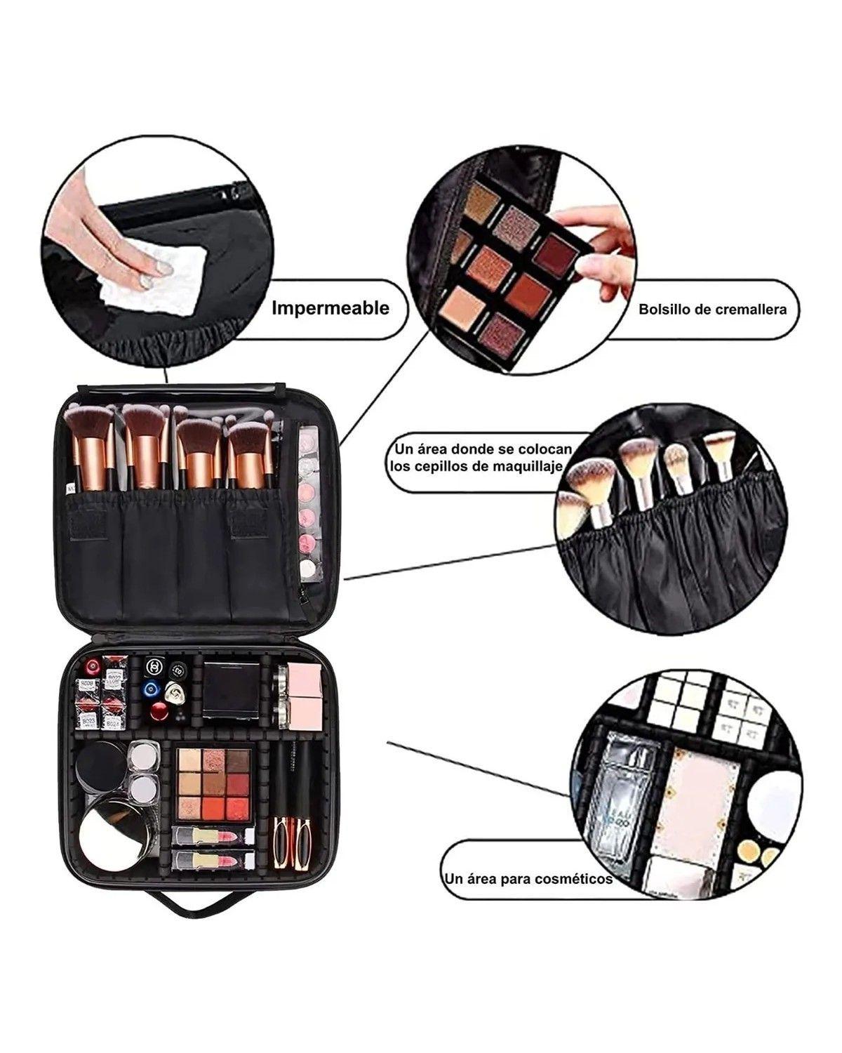 Maleta Maquillaje Portátil Cartera Cosméticos-3