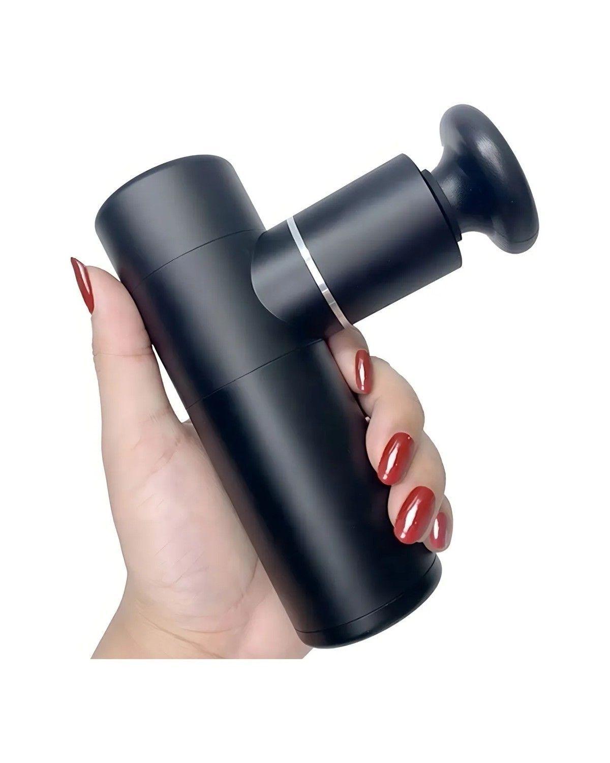 Masajeador Muscular Pistola Masaje Miofascial Color Negro-3