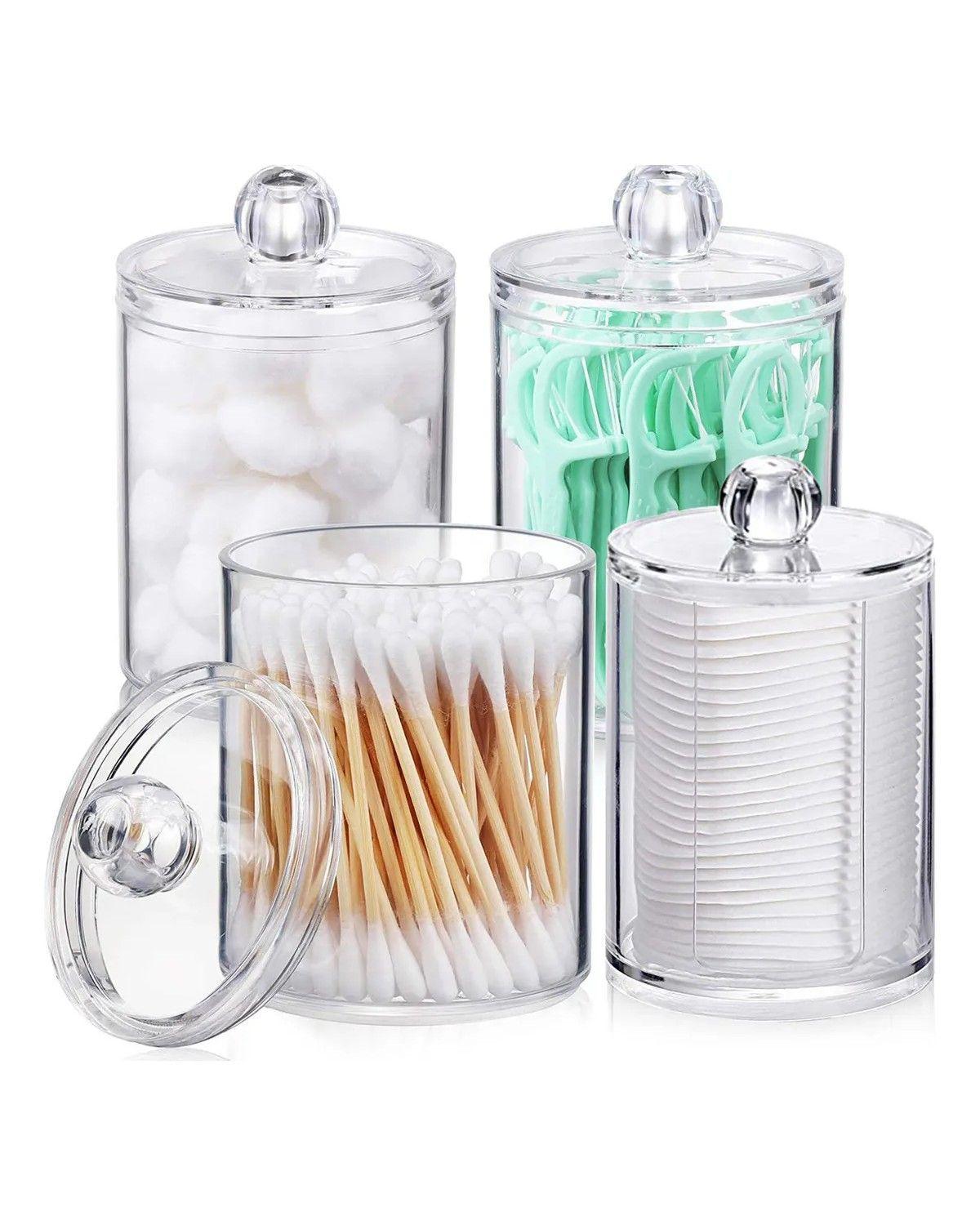 Organizador Acrilico De Maquillaje 4pzs Color Transparente-1