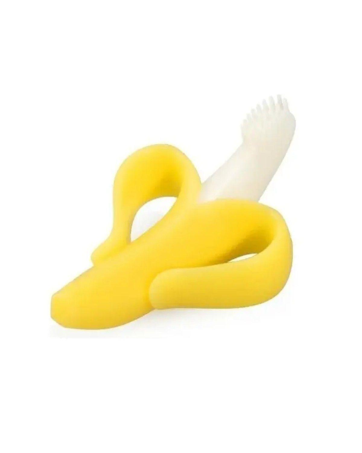 Mordedor Banana Para Bebés Con Cepillo De Dientes Silicona-2