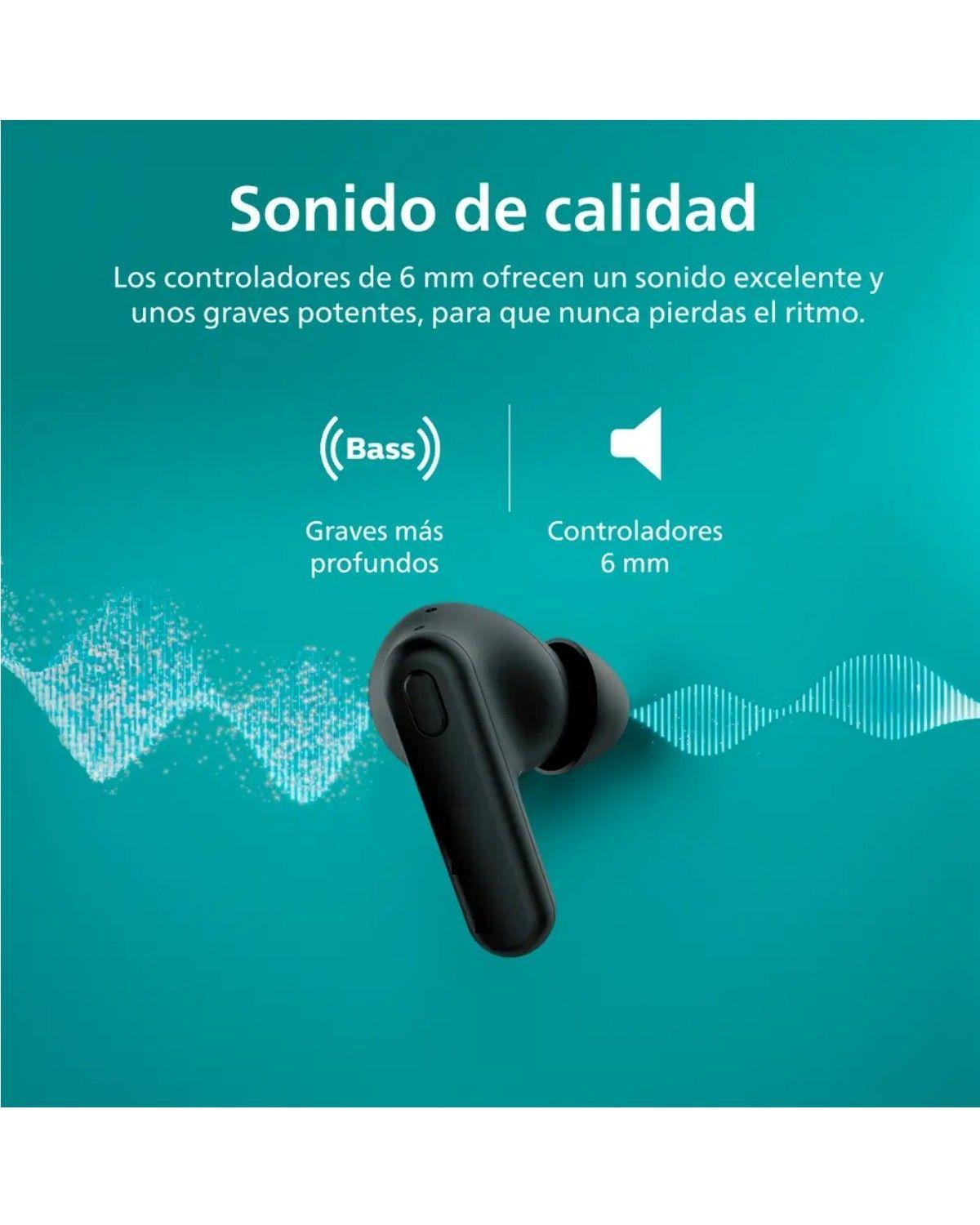 Audífonos inalámbricos Bluetooth True Wireless Tat1108 hasta 15 horas de reproducción-2