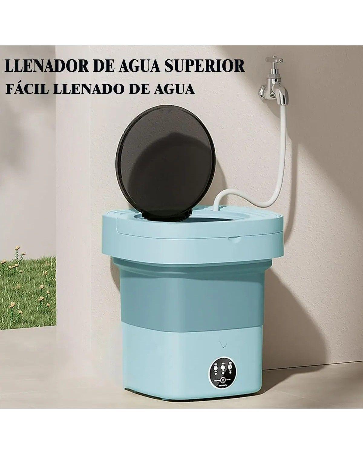 Mini Lavadora Portatil Plegable Centrifugado Ropa Pequeña-3