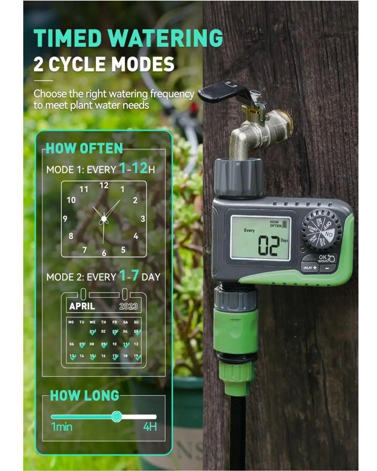 Controlador De Riego De Jardín Zona 1 Con Programación-3