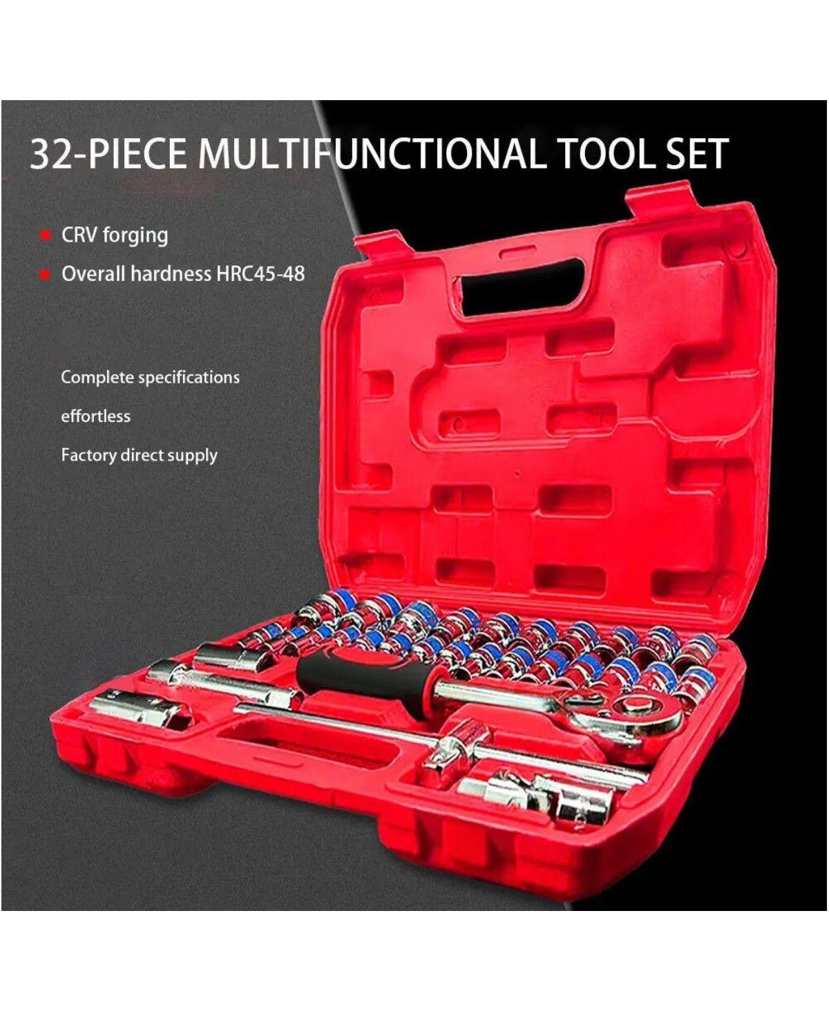 Juego De Dados Cuadrante 1/2 Pulgada 32 Piezas/40-1