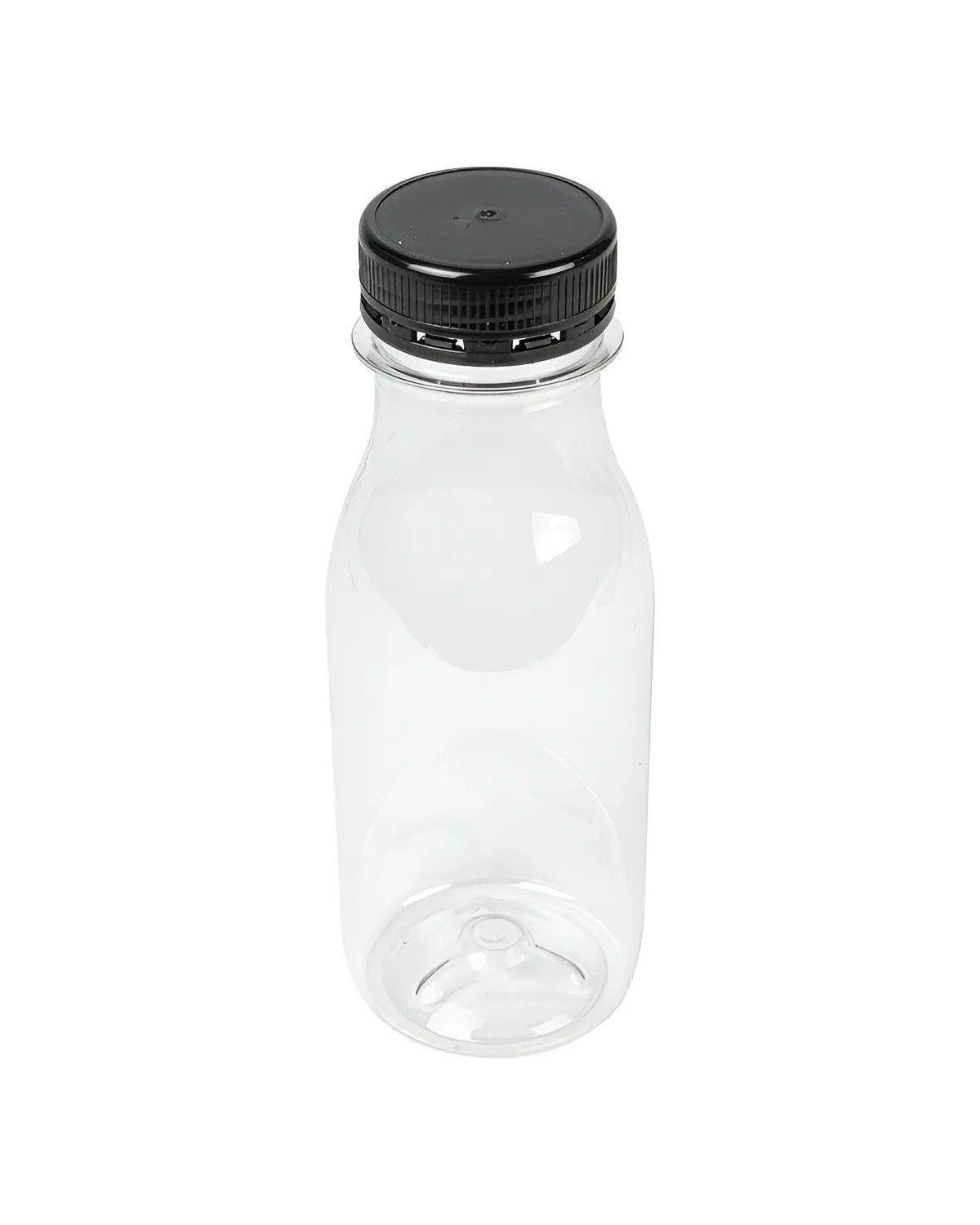 X24 Botellas Plasticas Transparentes Botella Con Tapa 300ml-3