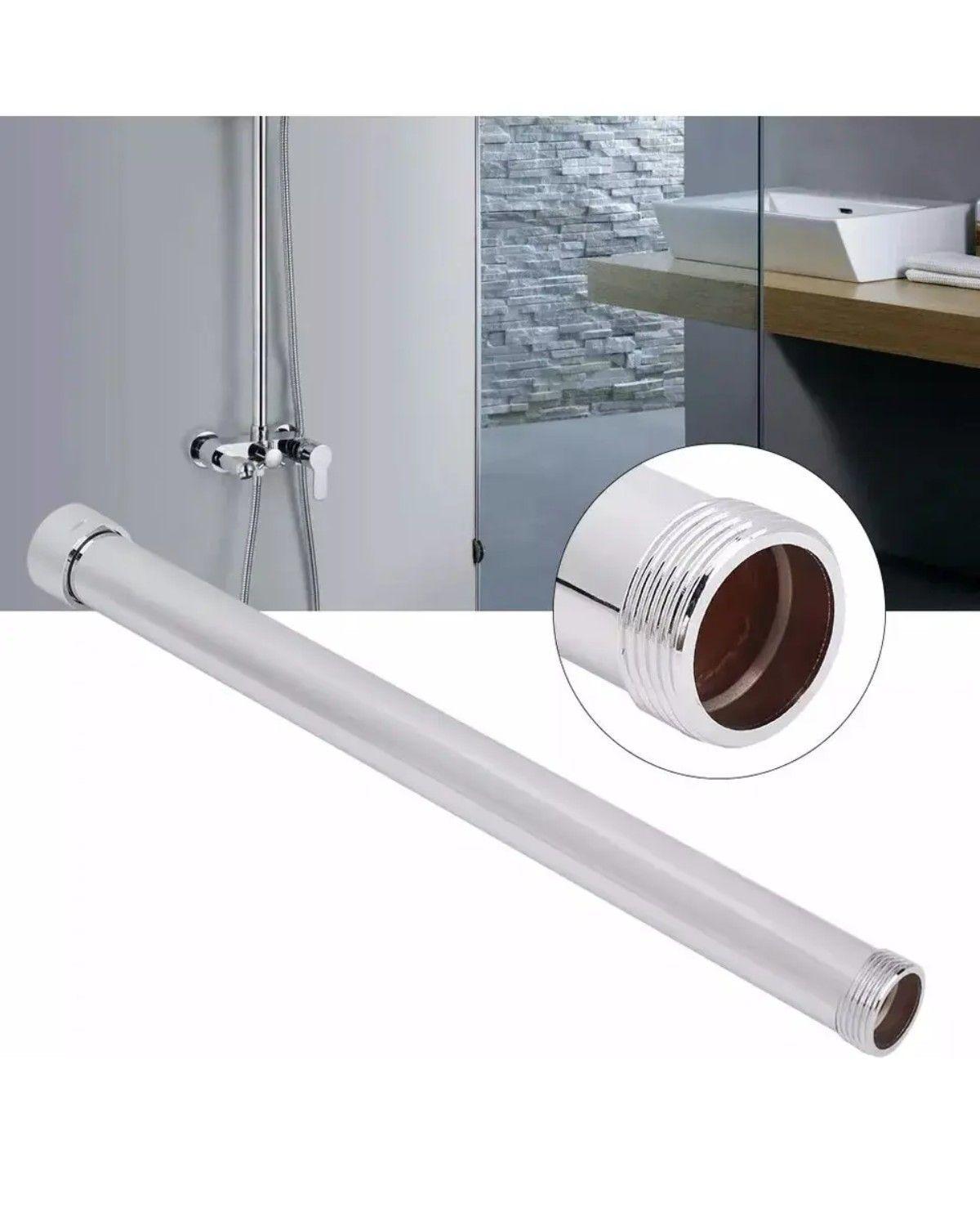 Extensión Cromada Para Columna De Ducha 30cm-2