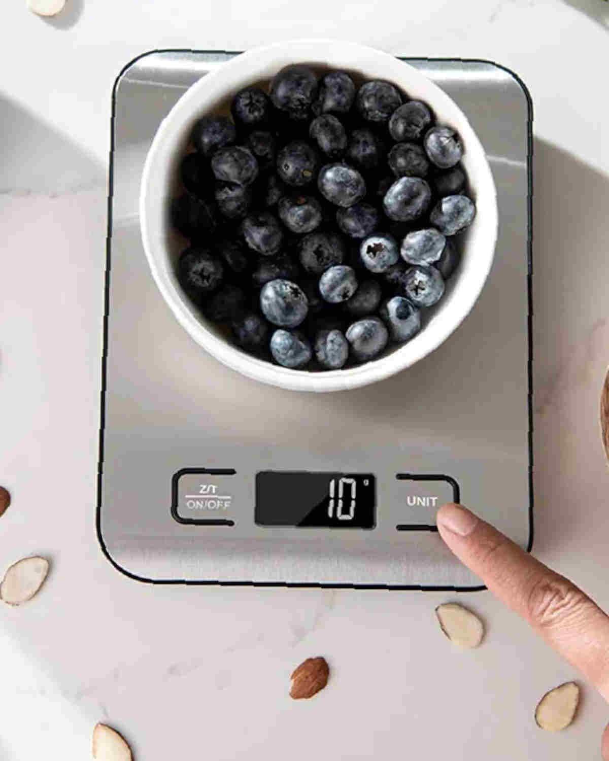 Balanza Pesa Digital Cocina Casatua Gramera Acero Inoxidable 5 Kilos plateado-1