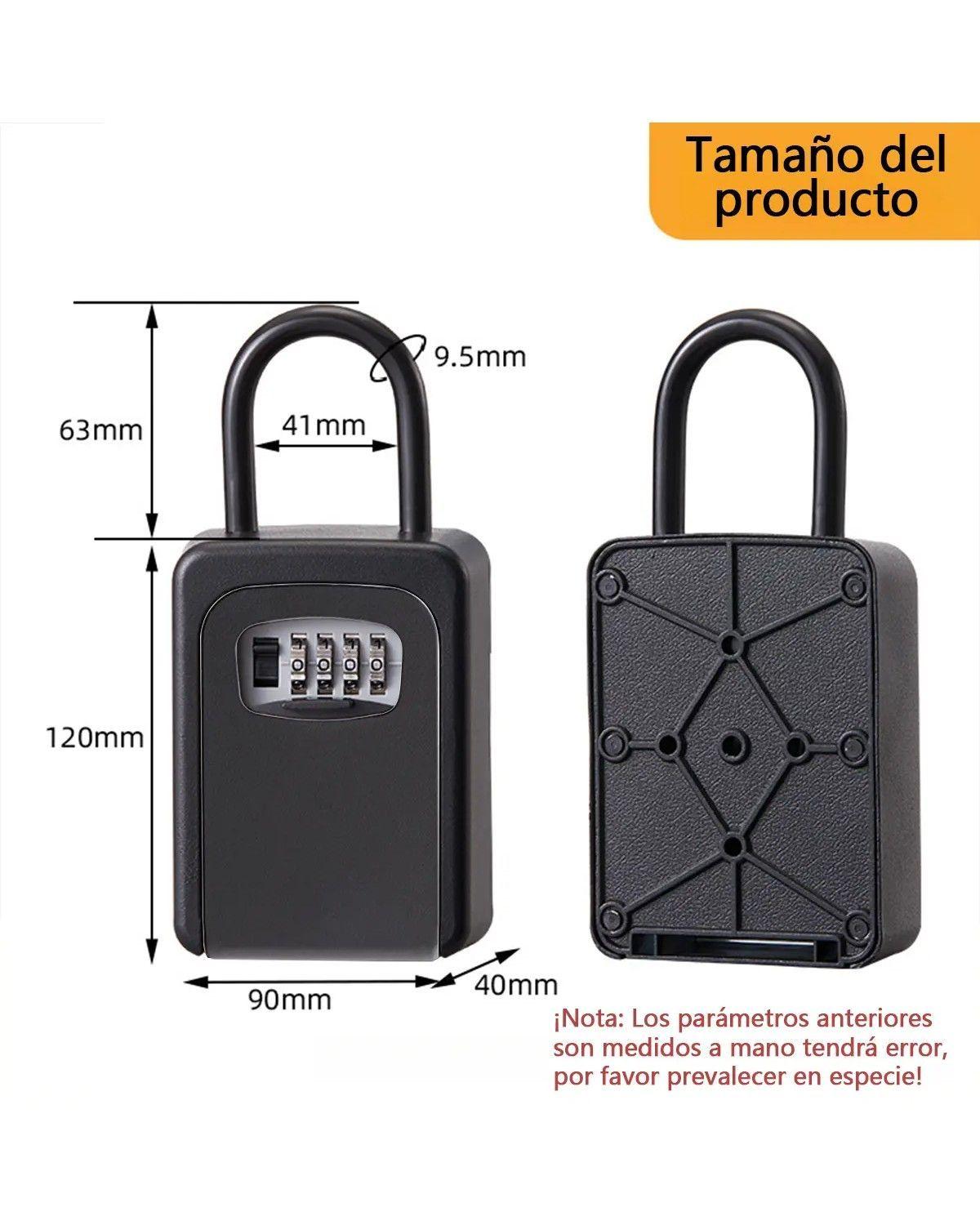 Caja Seguridad Porta Llave Candado Clave Para Muro, Colgador-1