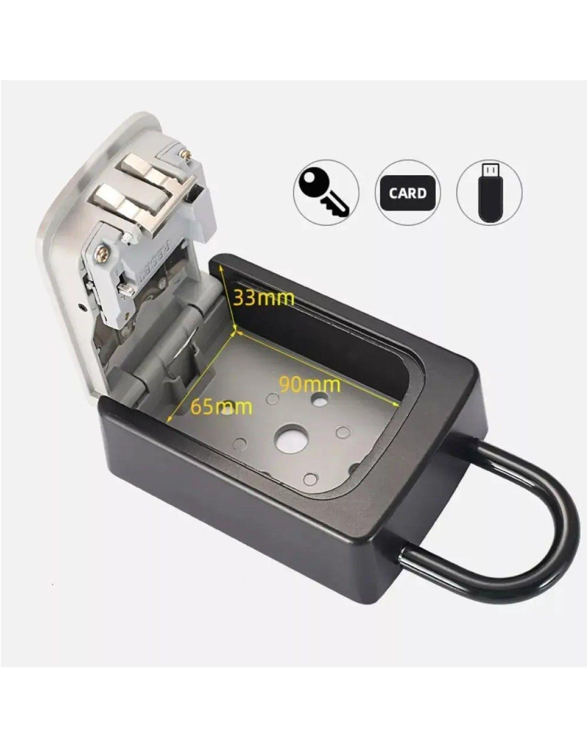 Caja Seguridad Porta Llave Candado Clave Para Muro, Colgador-2