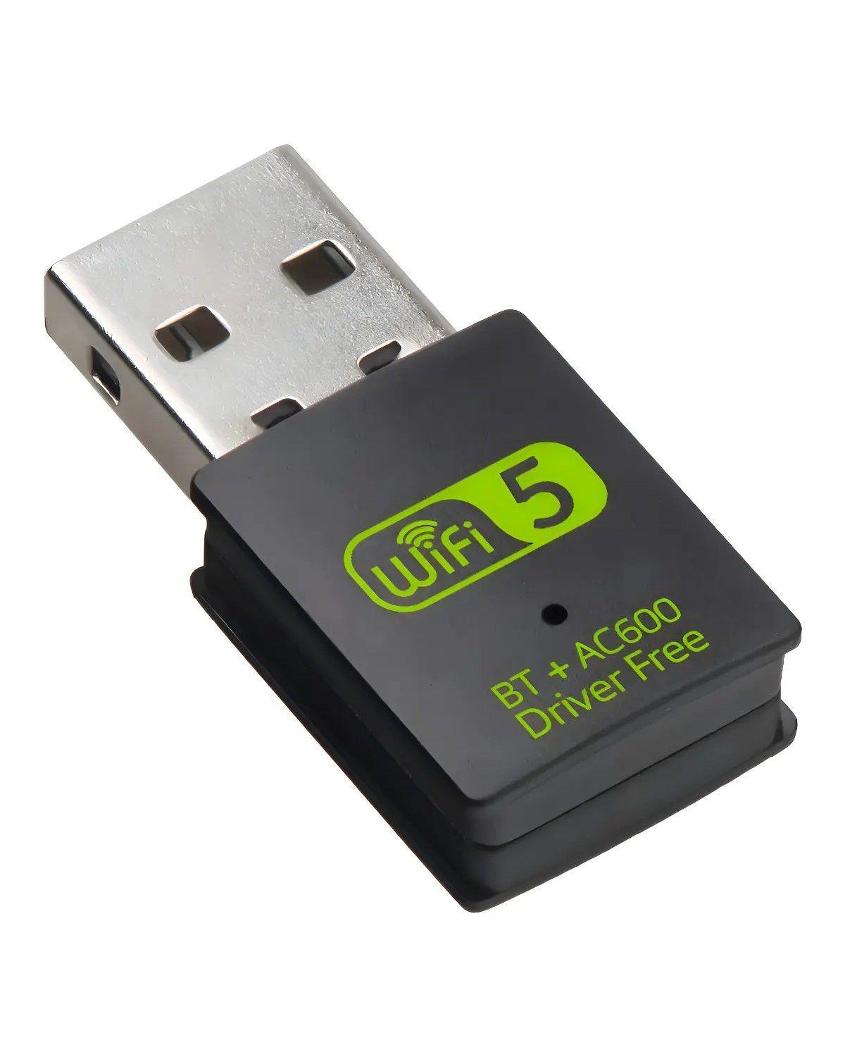 Usb Wifi Bluetooth 4.2 600 Mbps Dual Band 2.4 5ghz-0