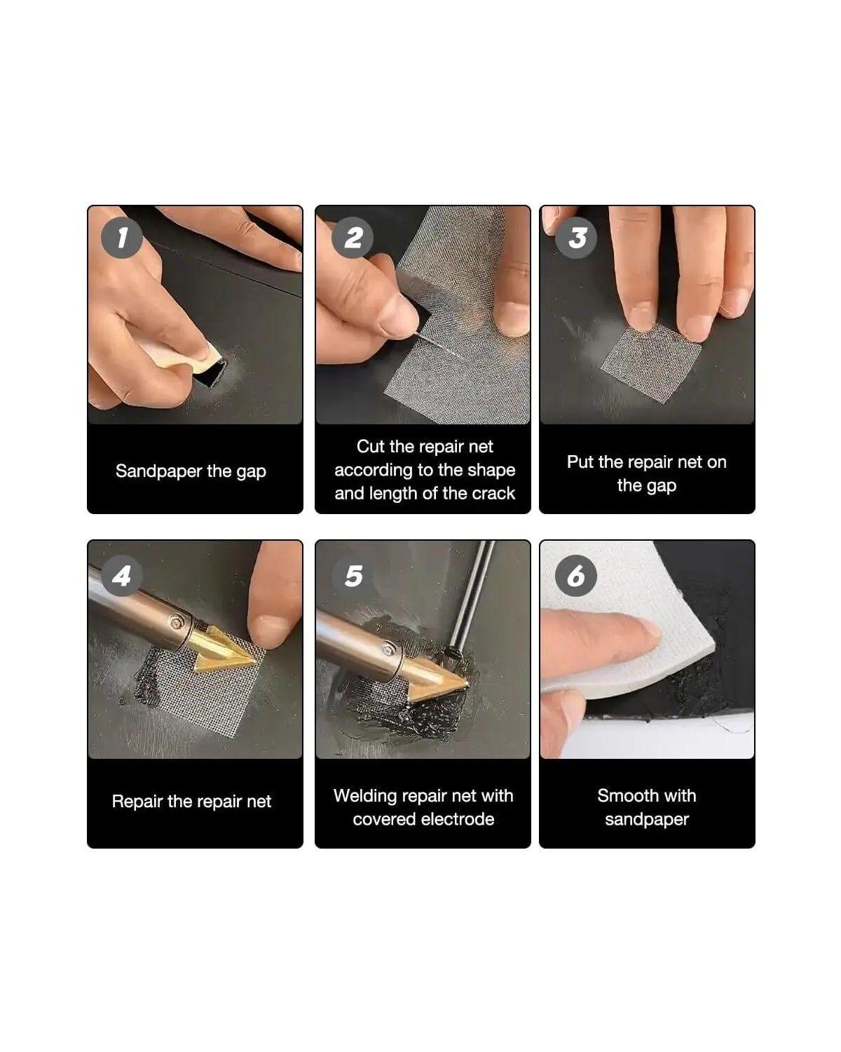 Kit De Soldadura De Plástico Malla Metálica Portátil soldador-4