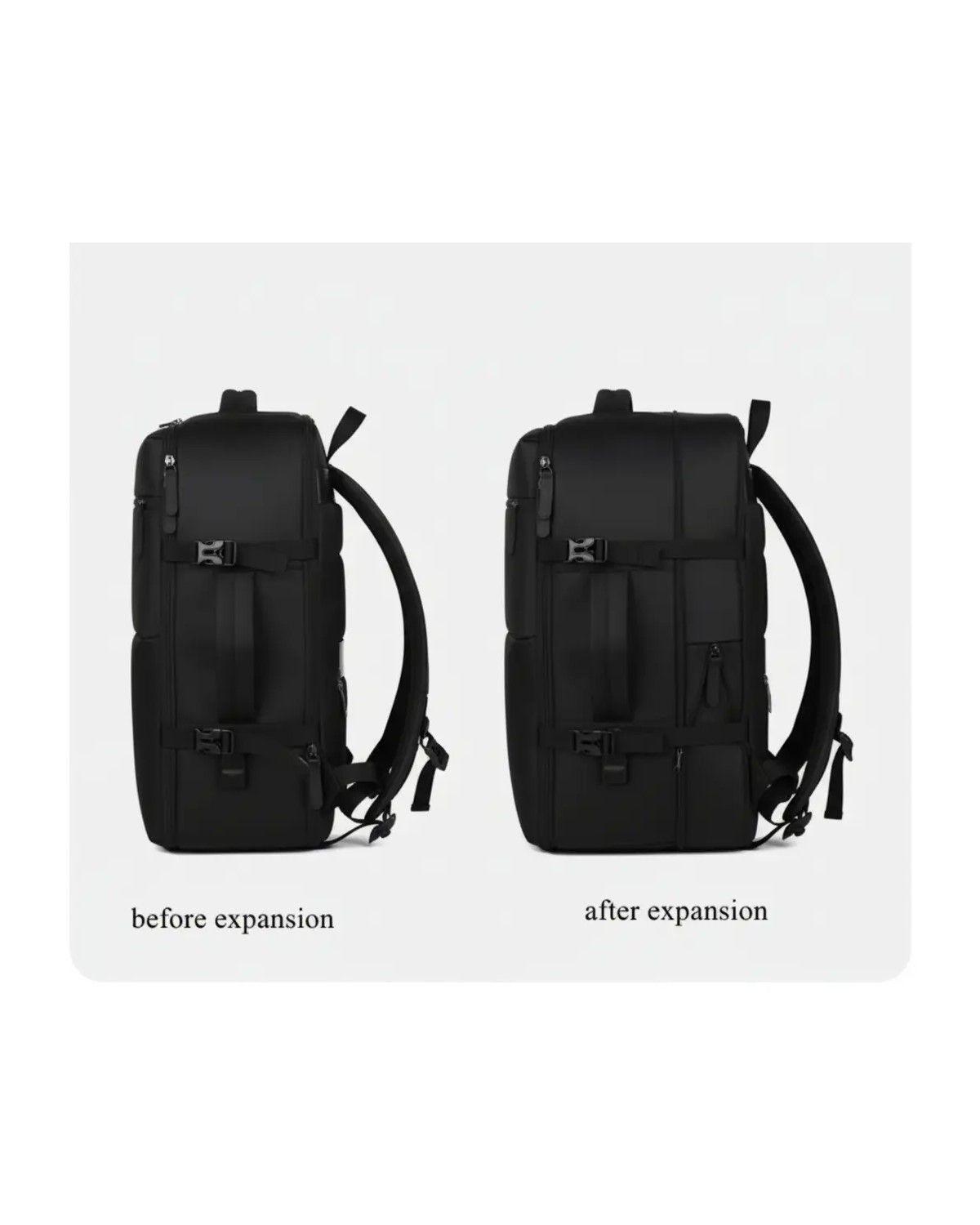 Mochila Tiktok 35l Cabina Viaje Avion Expandible-2