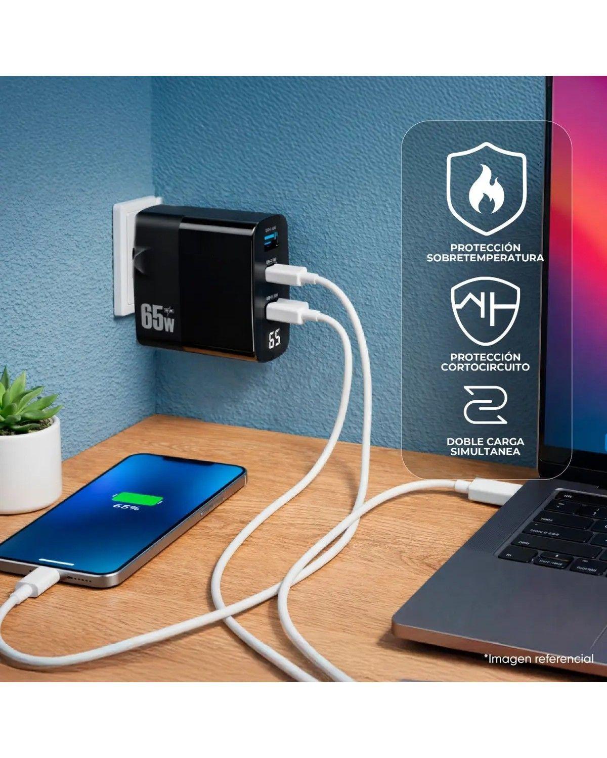 Cargador Portátil Carga Rápida 65w Con Cable Usb-c-2