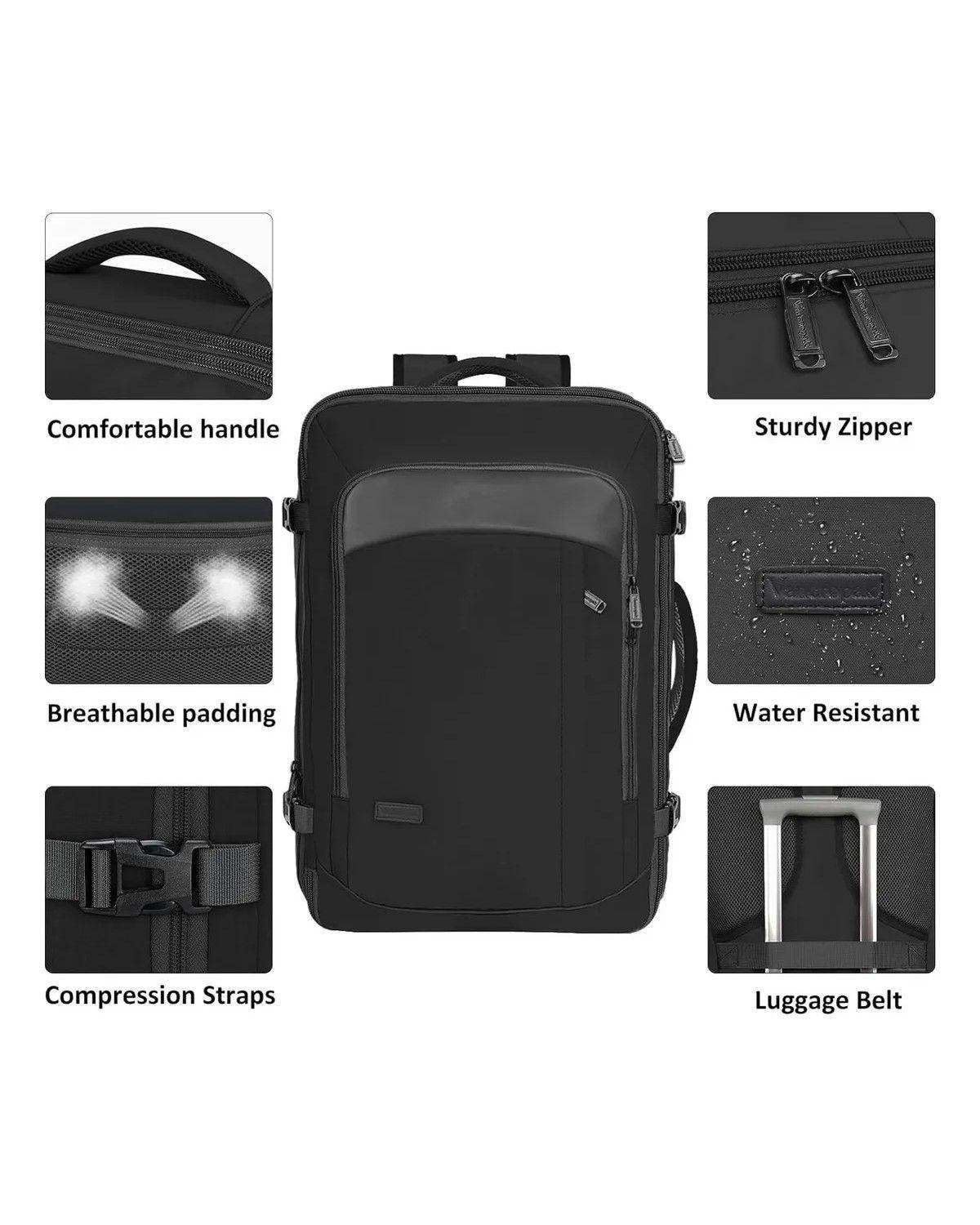 Mochila De Viaje Expandible Antirrobo De 40 L-1
