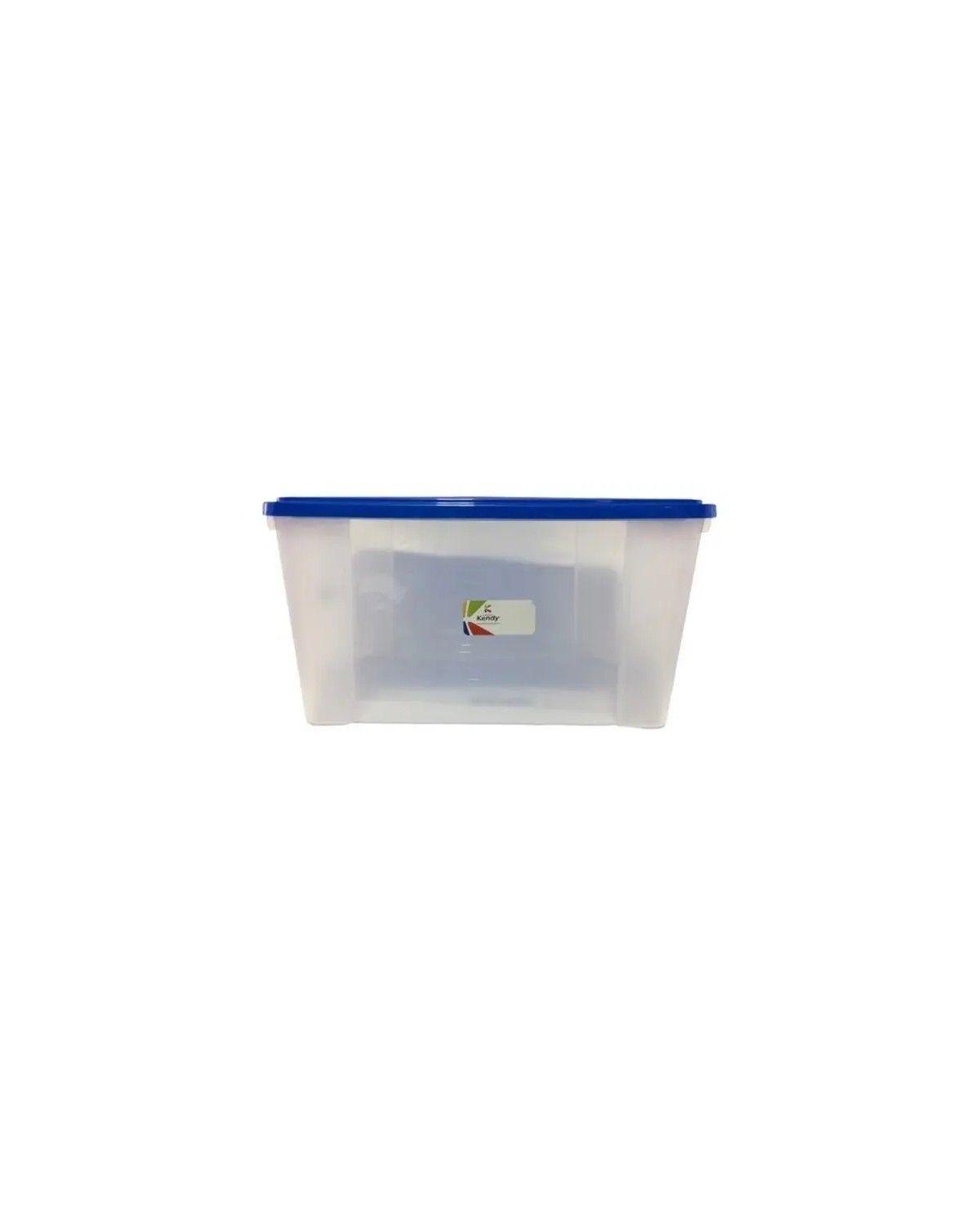 Caja Escolar Organizadora Grande 68lts Transparente Con Tapa-2