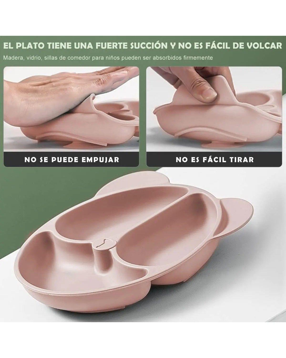 Set De Alimentación Silicona Dividida Con Ventosa Bebés 10pz-2