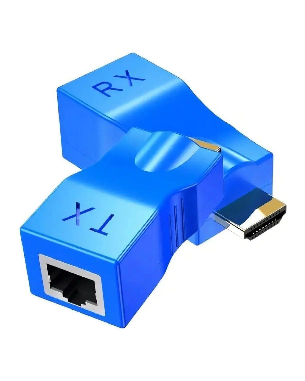 Adaptador Extensor HDMI a RJ45 4K 30m para TV y Proyector-0