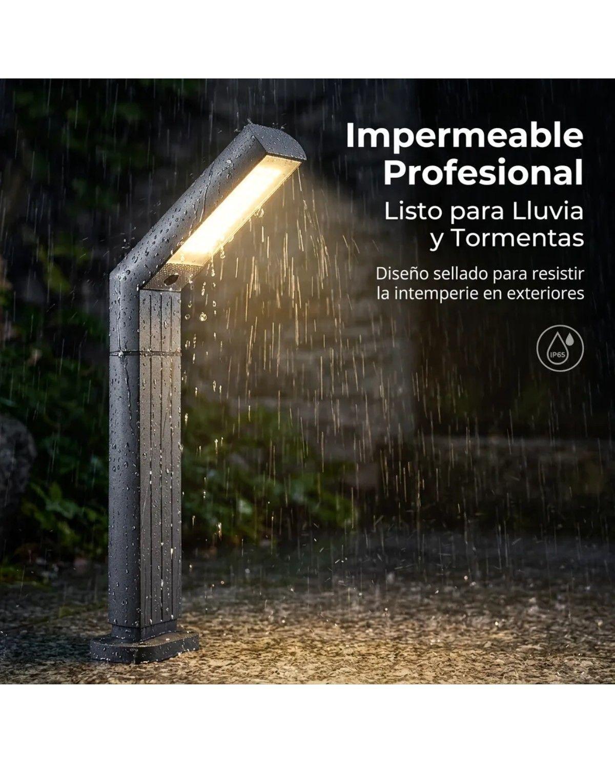 Foco Solar Led Exterior Para Iluminar Jardín Y Pasillos-2