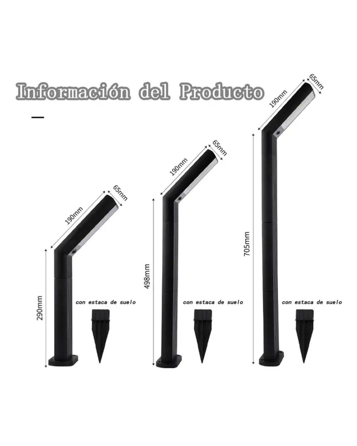 Foco Solar Led Exterior Para Iluminar Jardín Y Pasillos-3