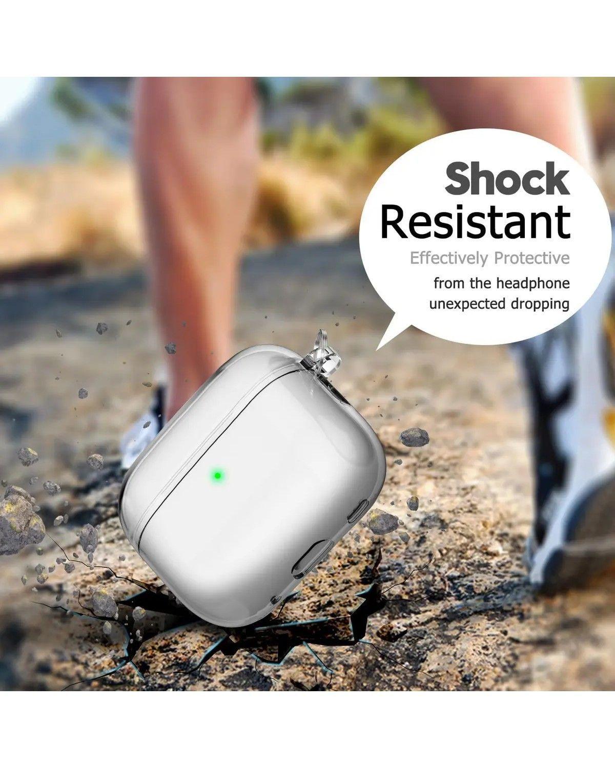 Carcasa Funda Silicona Para AirPods Pro 3 Transparente-3