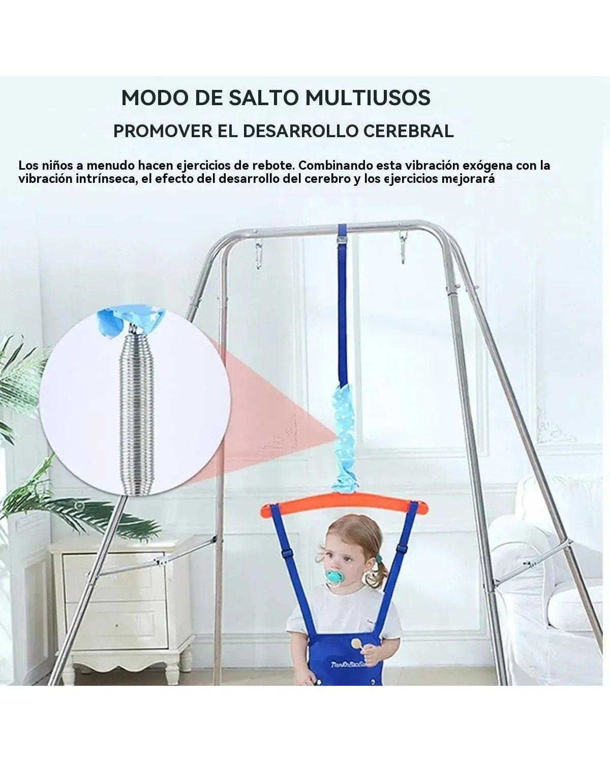 Columpio Saltador De Puerta Con Soporte Para Bebé Blanco-3