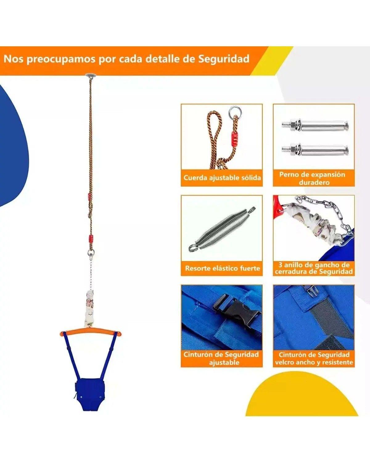 Saltador Para Bebé,con Gancho P/techo,bebé Silla De Rebote-3
