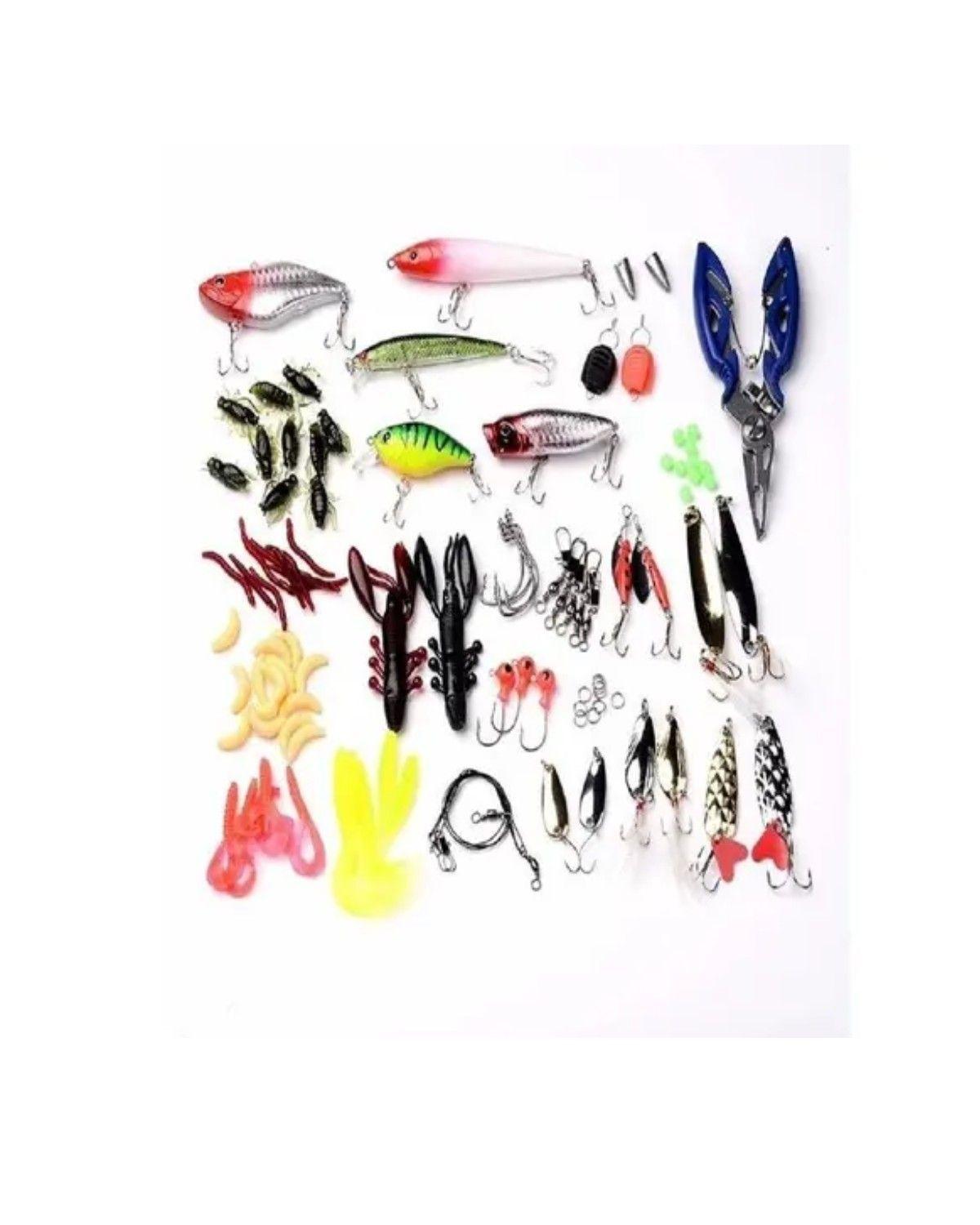 Kit De Pesca Con Cebo Artificial, Alicates Y Funda-2