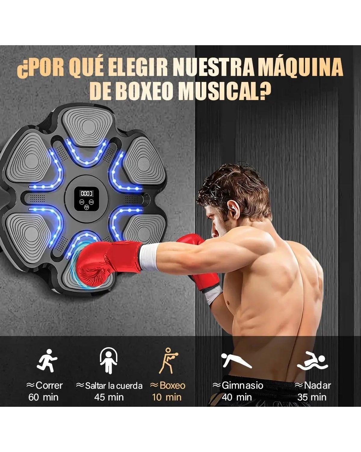 Máquina De Boxeo Entrenamiento Musical Con Guantes De Boxeo-2