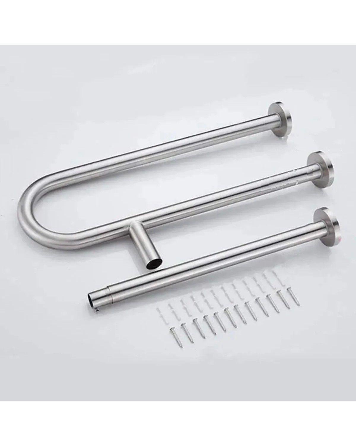 Barra De Muro Piso Para Discapacitados Acero Inoxidable Plata-1