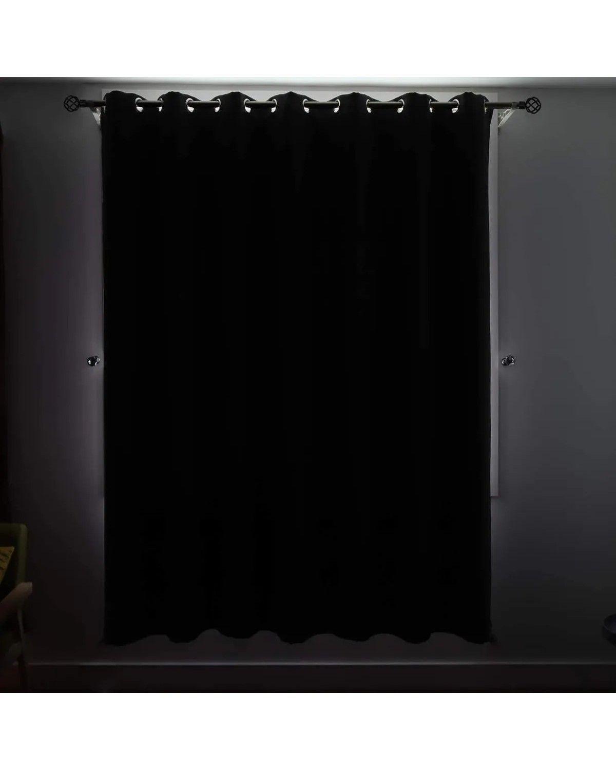 Cortina Semi Blackout Un Paño 140x220cm Aislante Color Turquesa-3