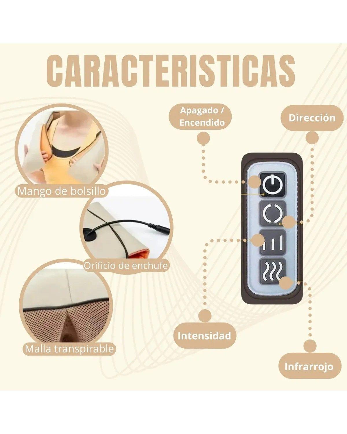 Masajeador Profesional De Espalda Hombro Cuello Relajación-2
