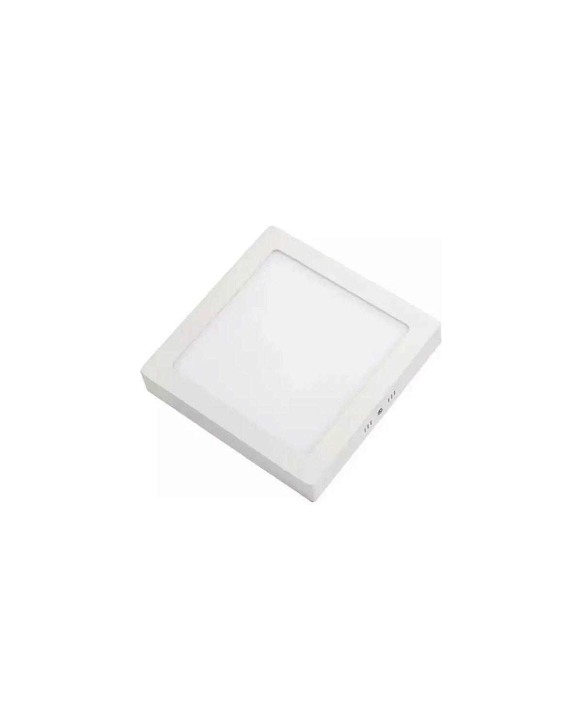 Plafón LED Cuadrado 18W Blanco 6500K Sobrepuesto Techo-2