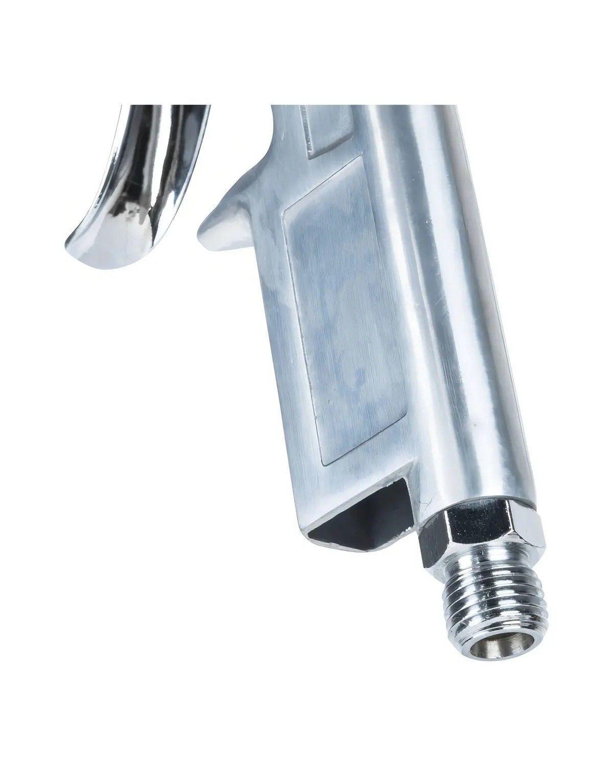 Pistola para pintar gravedad metal tanque 600ml plateado-3