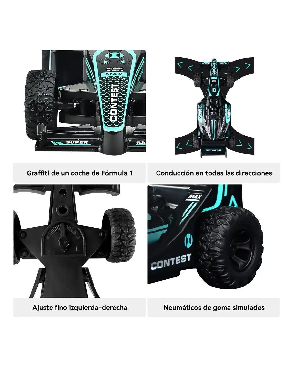 Auto De Carrera Rc Juguete a Control Remoto Niños Niñas-3