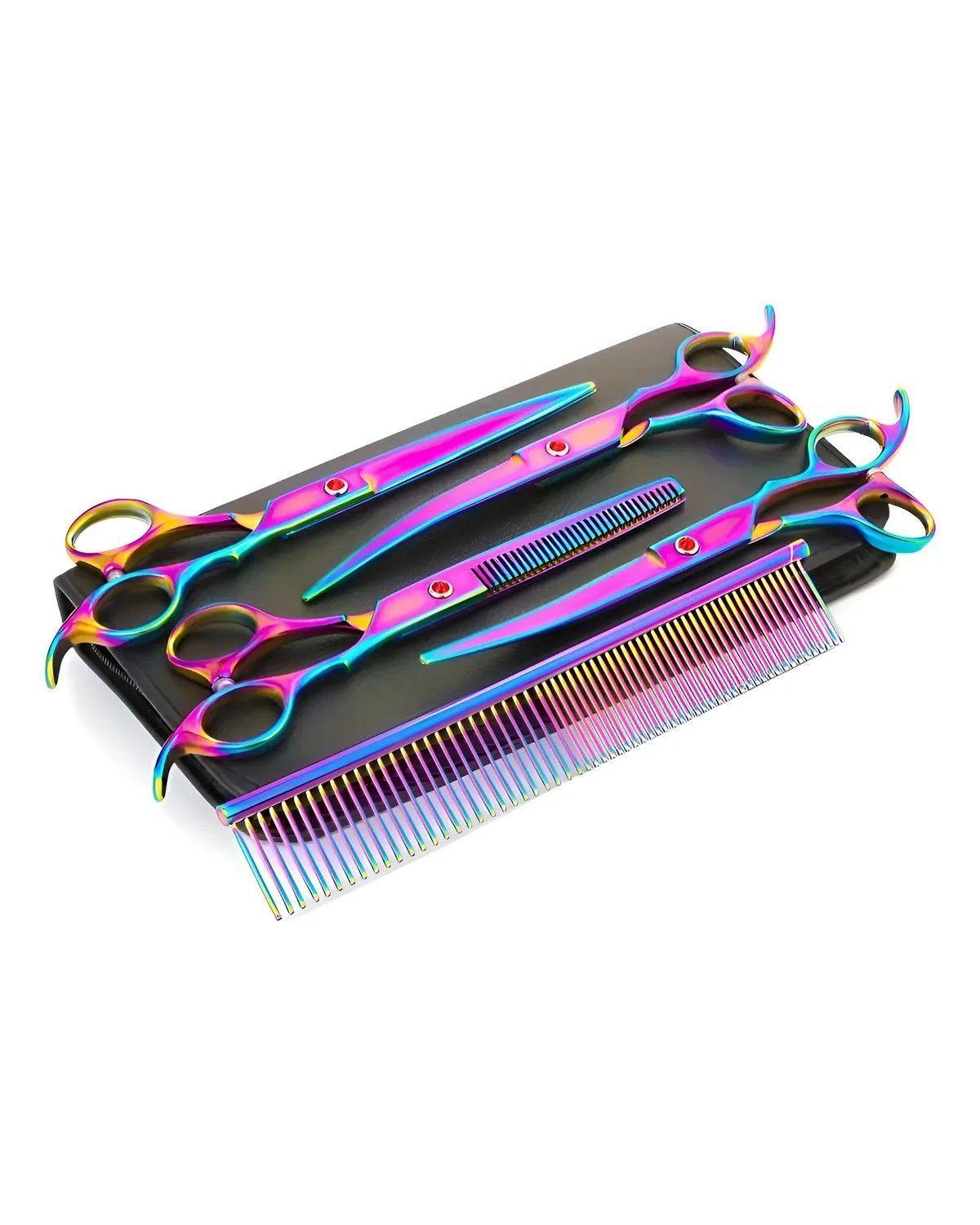 Set Tijeras Peluqueria Tijeras Barberia Para Cortar Pelo-0