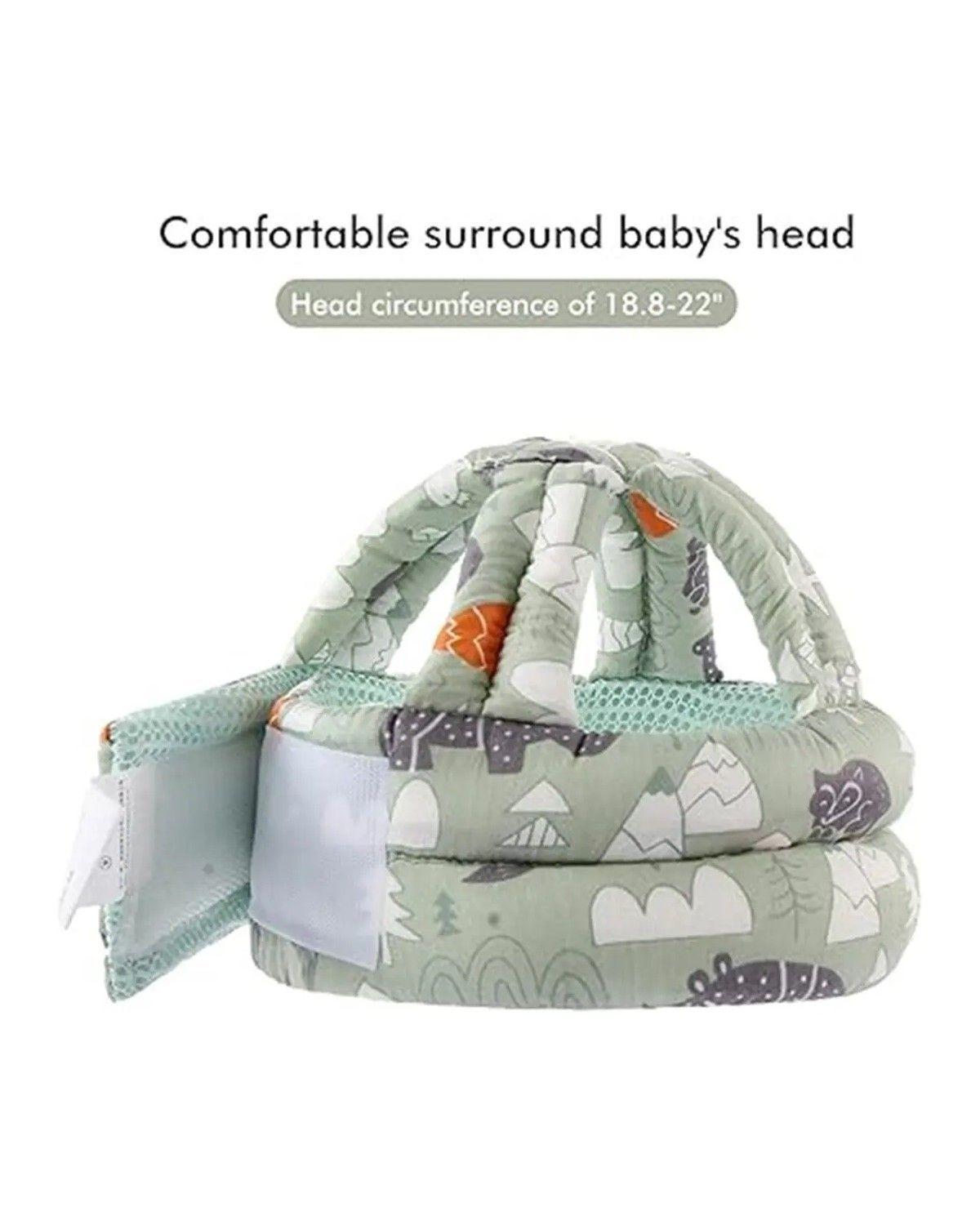 Casco Gorro Protector Anti Golpes Bebe Y Rodilleras-2