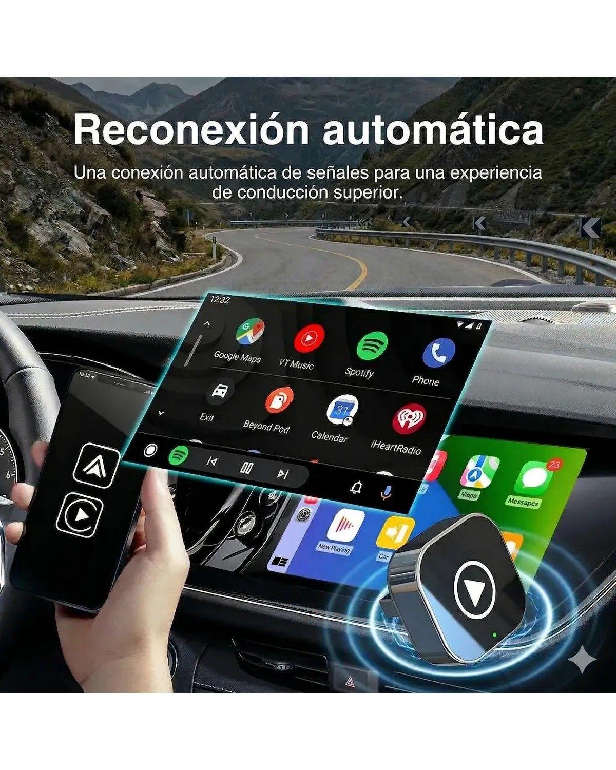 Adaptador Automático Inalámbrico 2 En 1 Para Carplay/android-2
