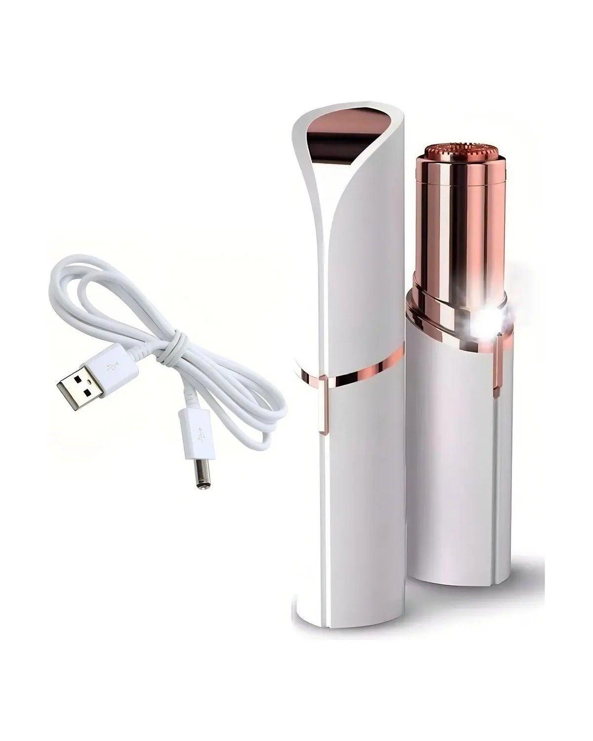 Depiladora De Vello Facial Para Mujer Recargable Usb Color Blanco-2