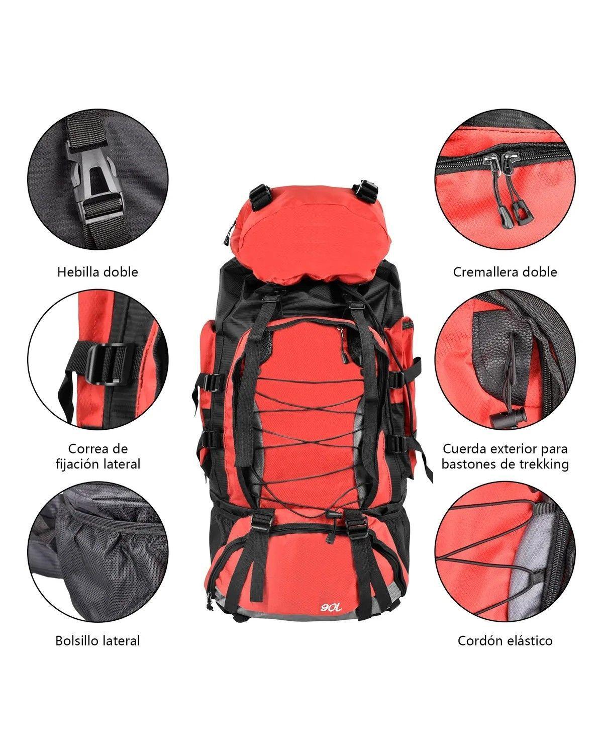 Mochila Impermeable De 90 Litros Para Acampar-1