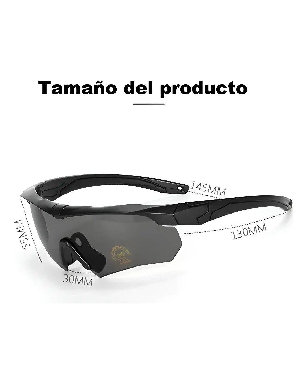Lentes Tacticos 3 Micas Lentes Uv Lentes Militares-2