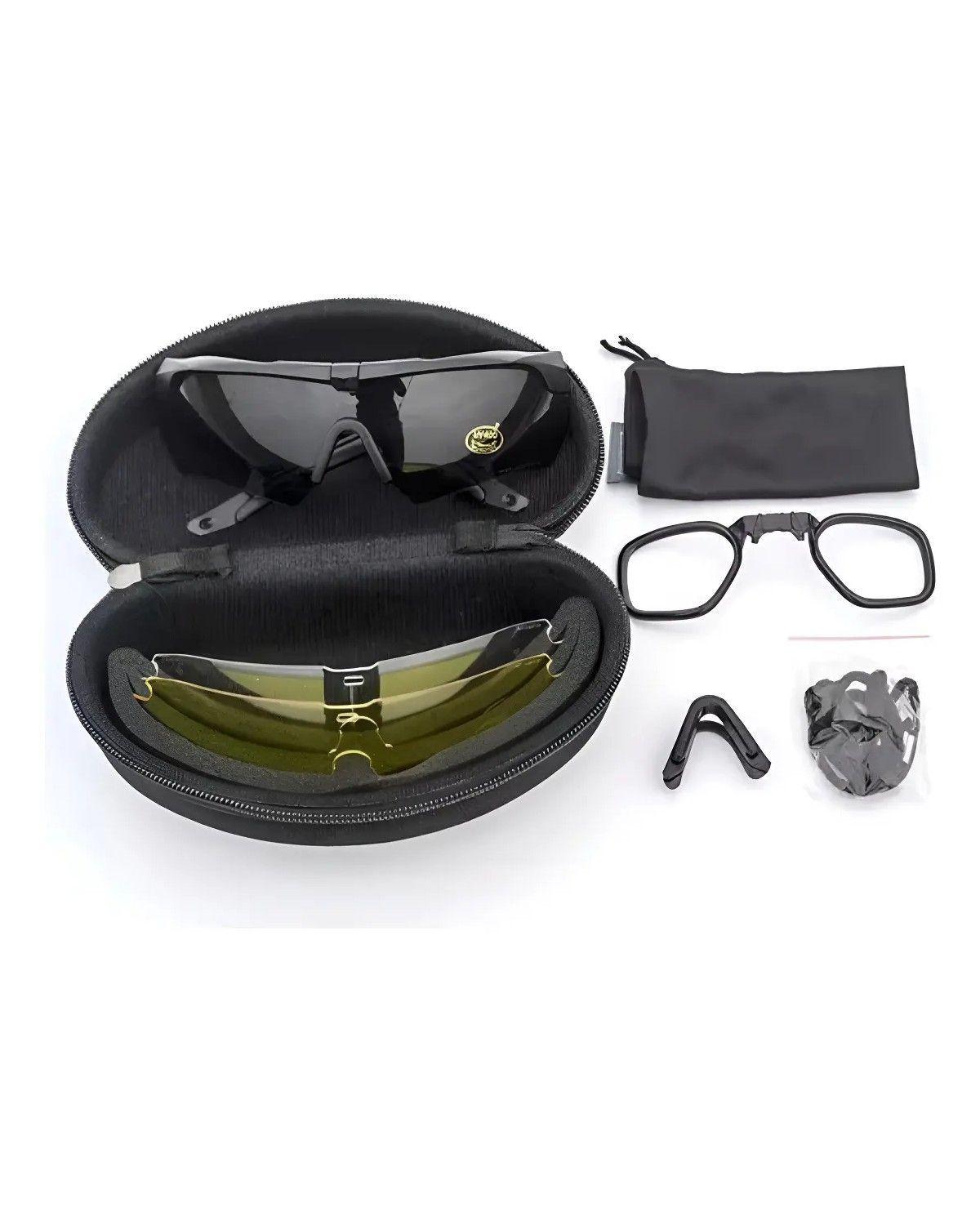 Lentes Tacticos 3 Micas Lentes Uv Lentes Militares-4