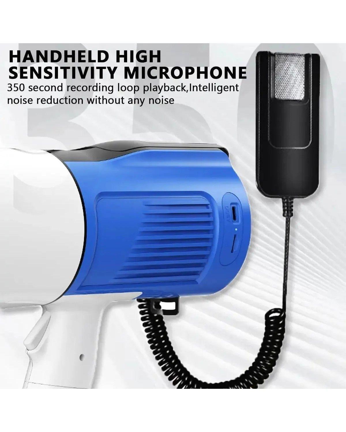 Megafono Portatil 120w Altavoz Potente Bateria Recargable Bluetooth Sirena Usb Sd Inalambrico-2