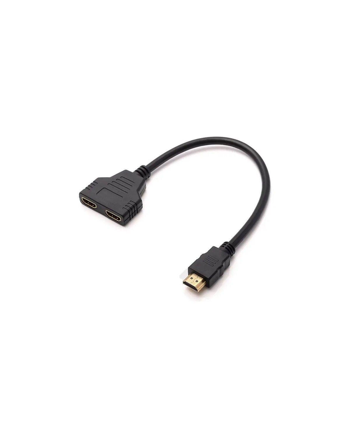 Splitter HDMI Duplicador de Pantalla HDTV Full HD 1080p, de 1 Entrada a 2 Salidas-1