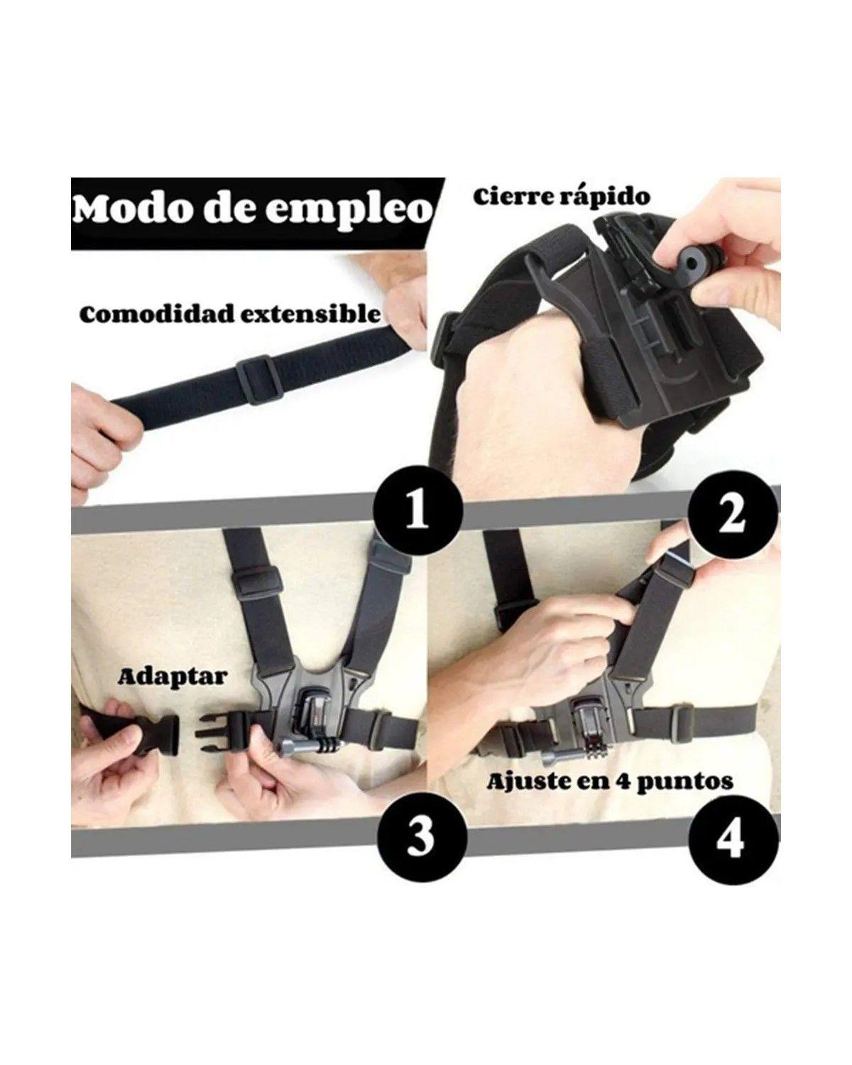 Soporte Al Pecho Con Correa Por Cámara Gopro Clip Teléfono-4