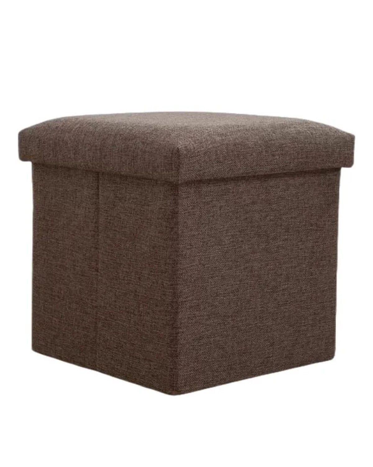 Puff Silla Cubo Organizador Plegable Chico CAFE-0