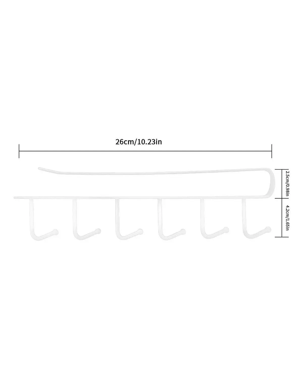 Organizador Soporte Colgador De Tazas Utensilios De Cocina Color Blanco-3